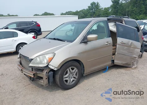 2007 Honda Odyssey Ex из США, поврежденный, VIN 5FNRL38407B024348